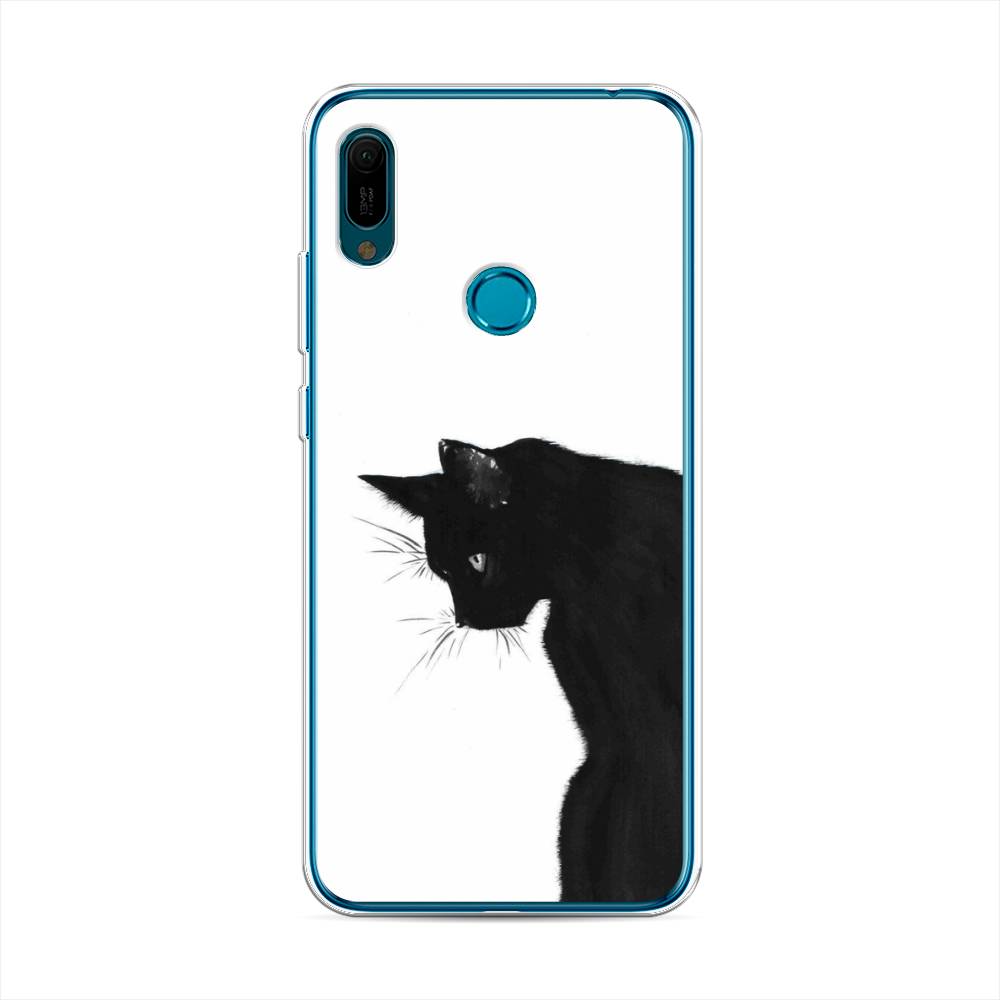

Чехол Awog на Huawei Y6 2019 "Black cat", Черный;белый, 68650-1