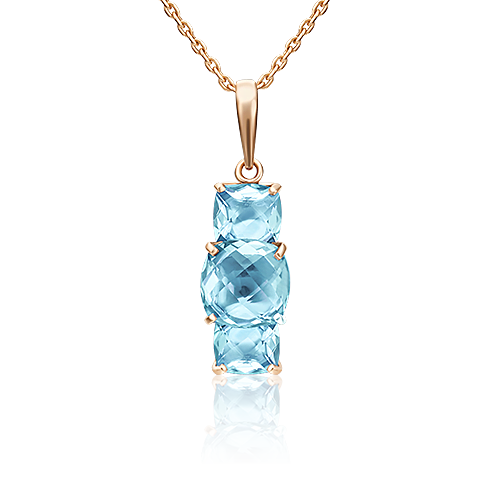 

Кулон из красного золота PLATINA jewelry 03-3131-00-201-1110-46, топаз, 03-3131-00-201-1110-46