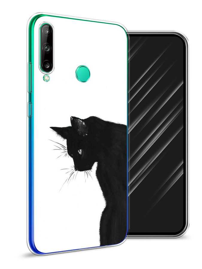 

Чехол Awog на Huawei P40 lite E "Black cat", Черный;белый, 612450-1