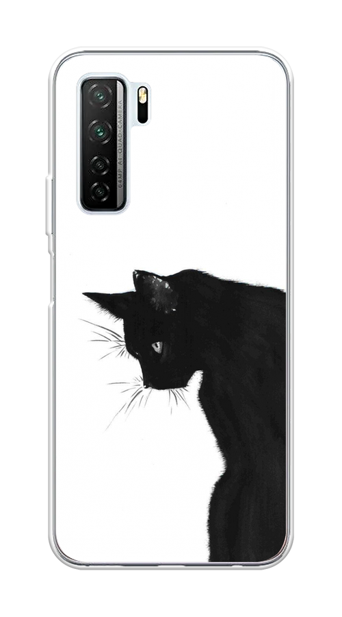 

Чехол Awog на Huawei P40 lite 5G "Black cat", Черный;белый, 6103050-1