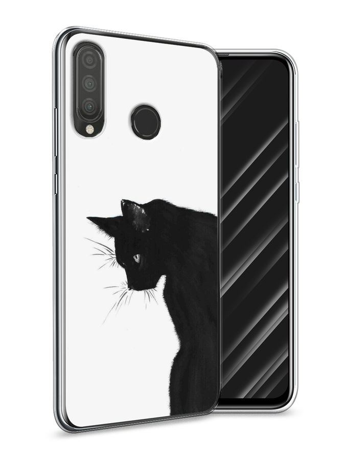 

Чехол Awog на Huawei P30 Lite "Black cat", Черный;белый, 67950-1