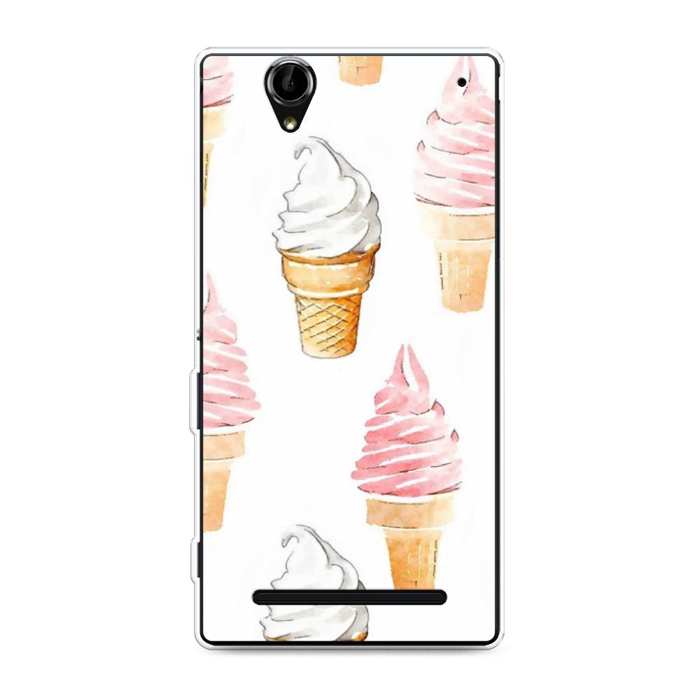 

Чехол Awog на Sony Xperia T2 Ultra "Нарисованное мороженое", Разноцветный, 50950-10