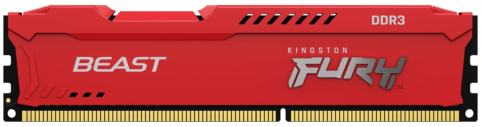 

Оперативная память Kingston DDR3 4096Мб 1866Мгц 1*4Гб (KF318C10BR/4) red, FURY Beast Red