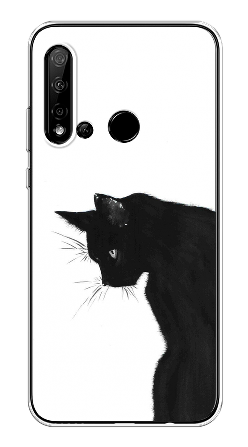 

Чехол Awog на Huawei P20 lite 2019 "Black cat", Черный;белый, 69750-1