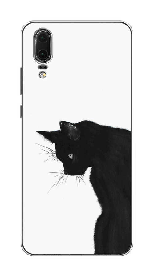 

Чехол Awog на Huawei P20 "Black cat", Черный;белый, 64350-1