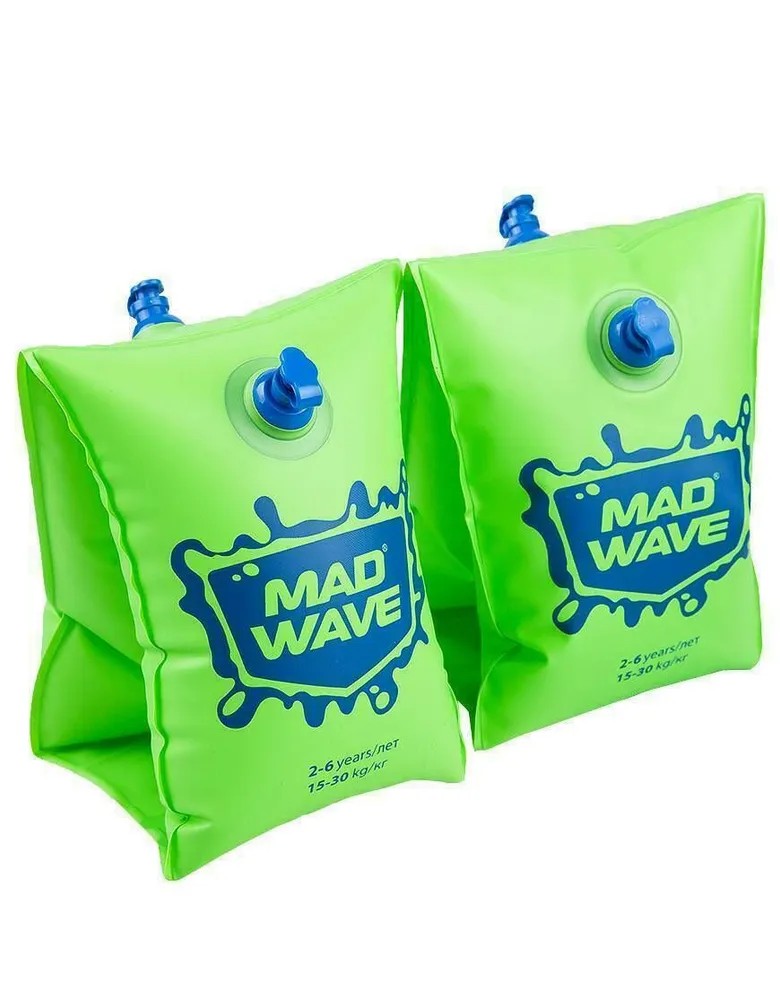 Нарукавники Mad Wave Зеленый 0-2 лет на вес 11-15 кг M0756 03 0 10W