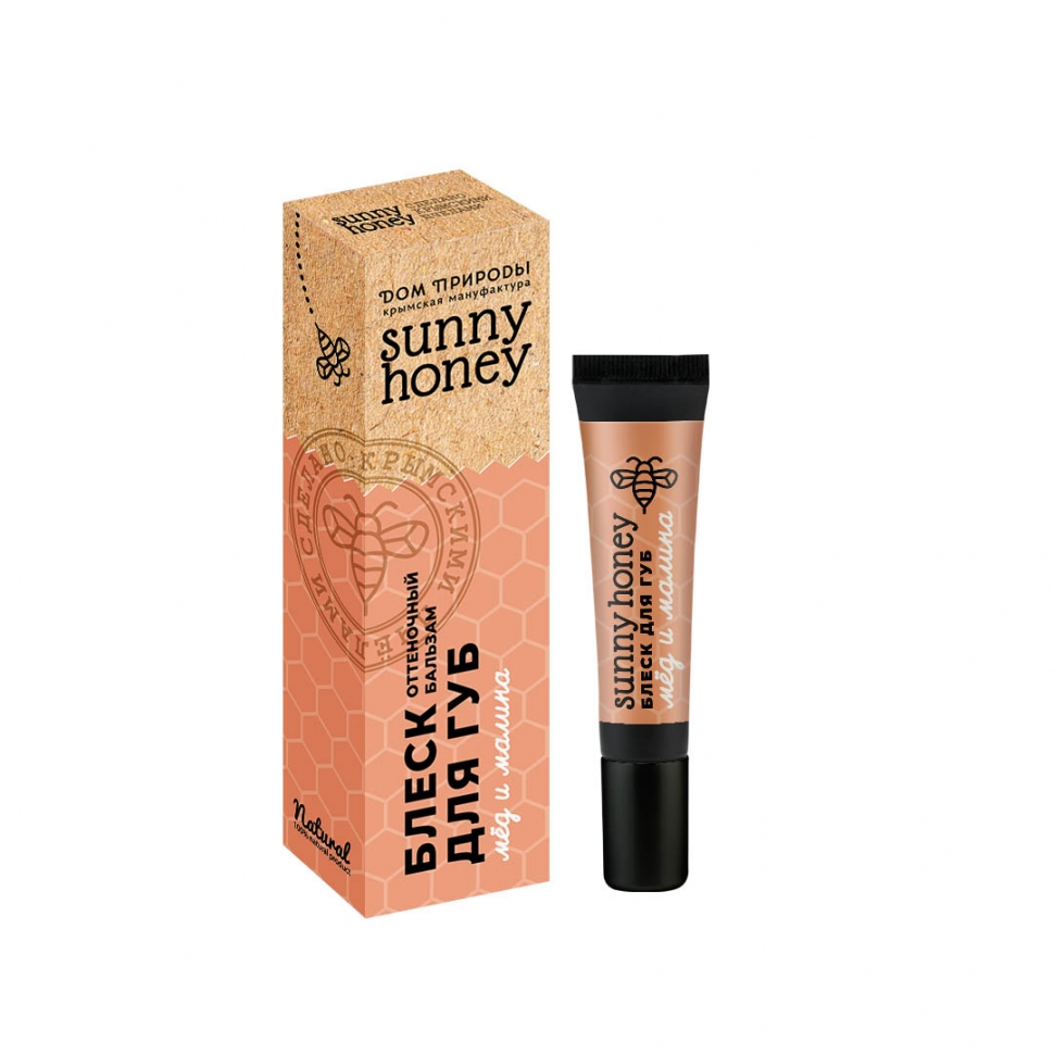 

Оттеночный бальзам для губ Мёд и малина Sunny Honey