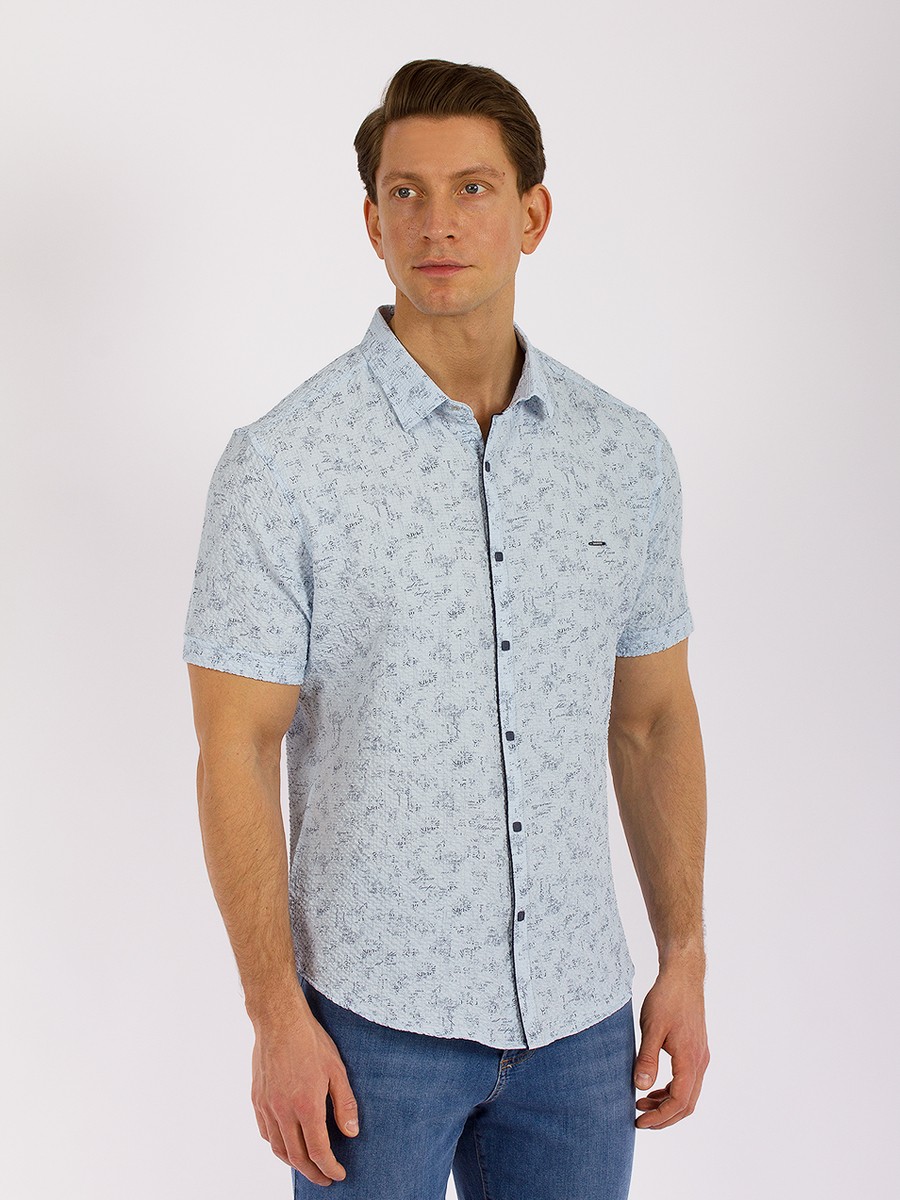 Рубашка мужская DAIROS GD81100481 голубая 3XL