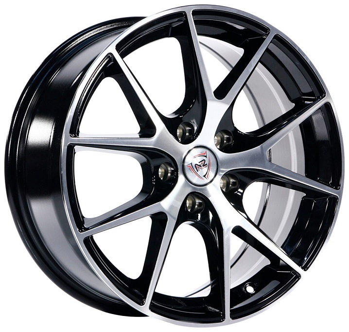 

Колесный диск NZ H-04 (bkf) 7xR16 ET42 4*100 D60.1, Черный;серебристый