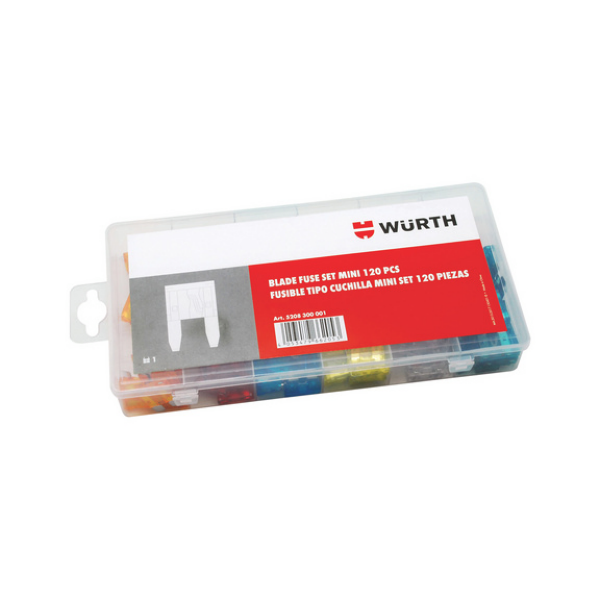 

WURTH Комплект предохранителей 5-30A-MINI, 20 x 5/10/15/20/25/30 A= 120 шт.