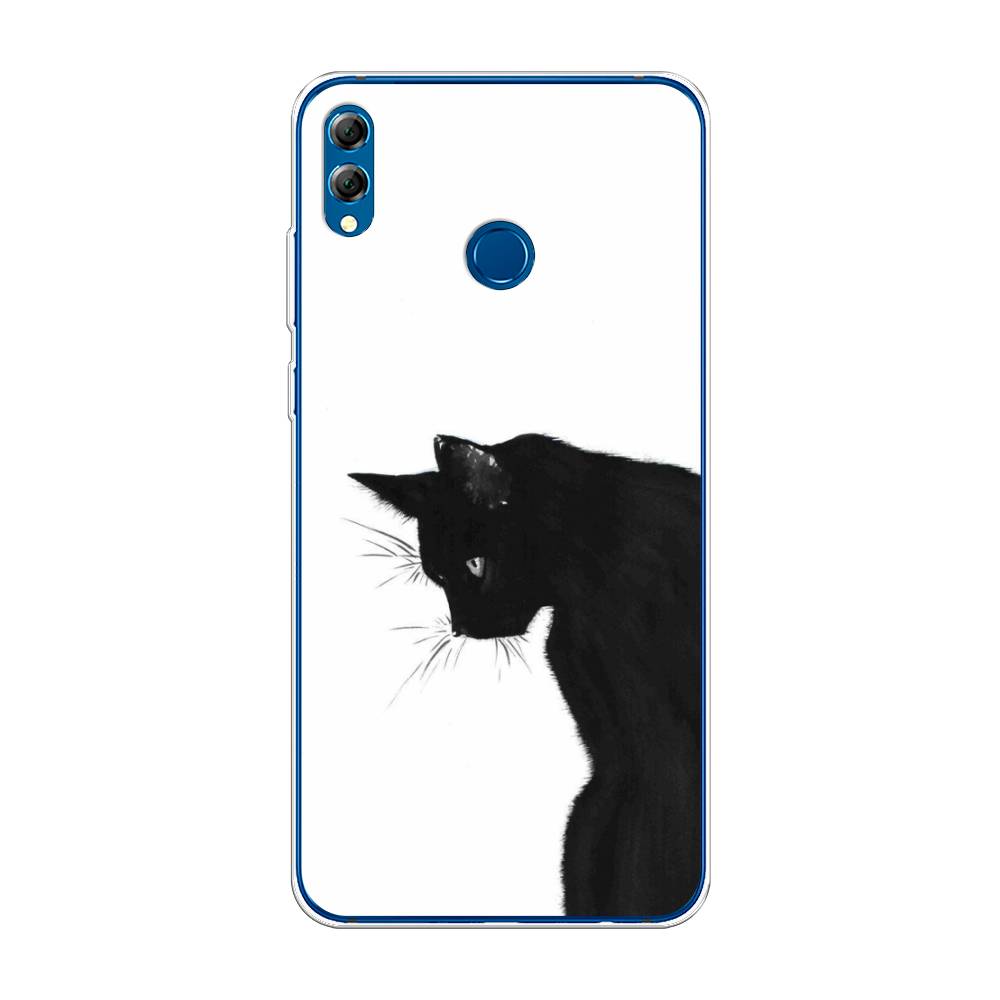 

Чехол Awog на Honor 8X Max "Black cat", Черный;белый, 66550-1