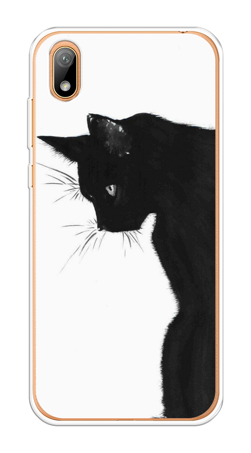 

Чехол Awog на Honor 8S "Black cat", Черный;белый, 69150-1