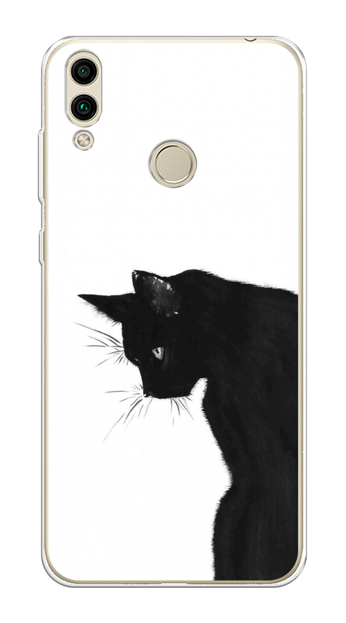 

Чехол Awog на Honor 8C "Black cat", Черный;белый, 67150-1