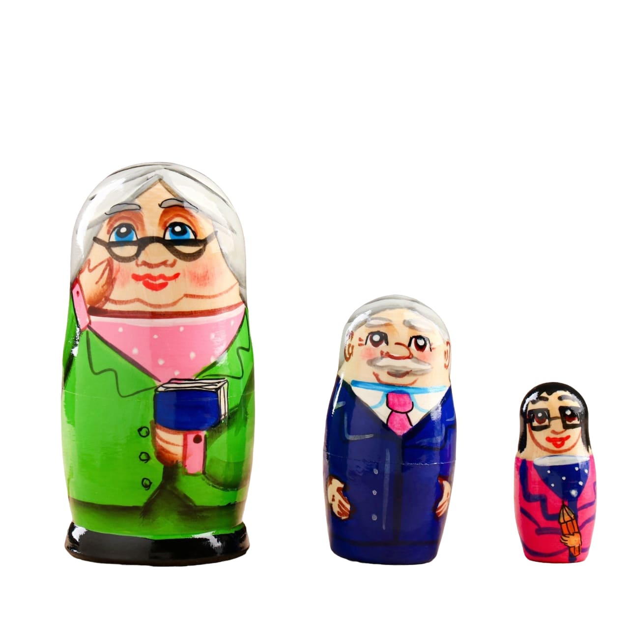 

Матрешки Sima-land Учитель, 3 кукольная, 10 см 7663852