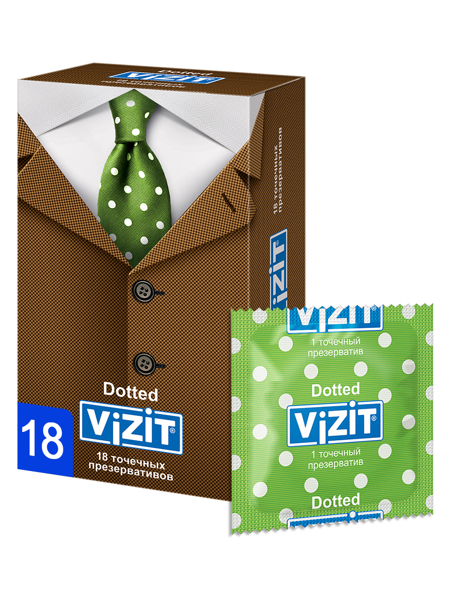 фото Презервативы vizit dotted точечные 18 шт.