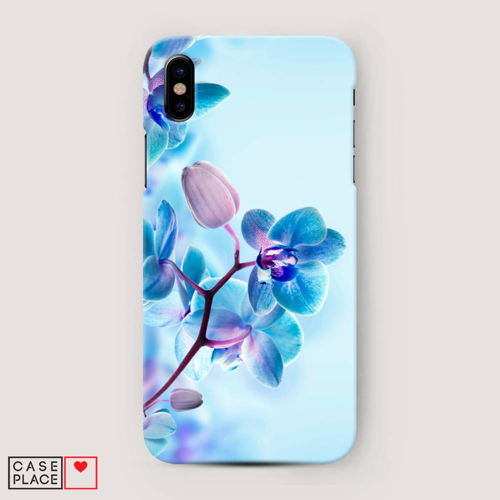

Пластиковый чехол "Голубая орхидея" на Apple iPhone XS Max (10S Max), 11920-6