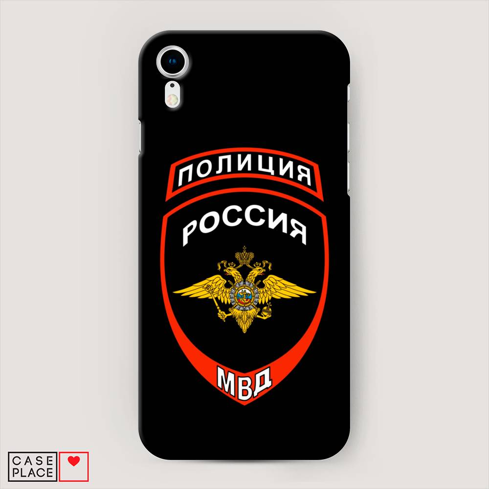 

Пластиковый чехол "Полиция шеврон" на Apple iPhone XR (10R), 12020-4