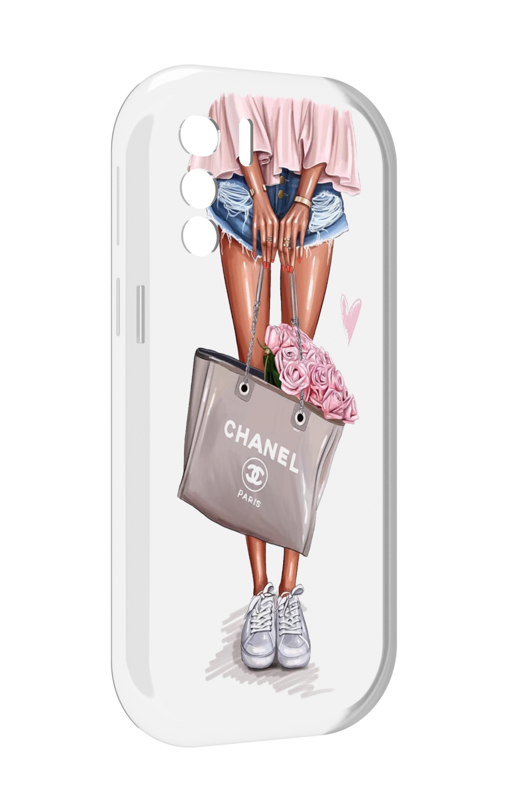 Чехол MyPads Девушка-с-сумкой женский для UleFone Note 13P