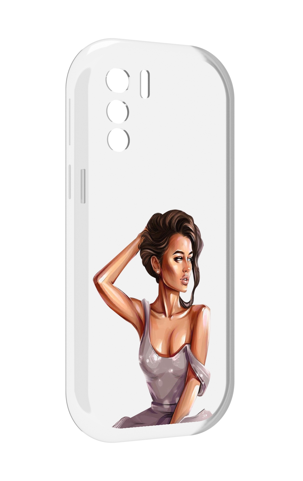 

Чехол MyPads Девушка-с-прической женский для UleFone Note 13P, Прозрачный, Tocco