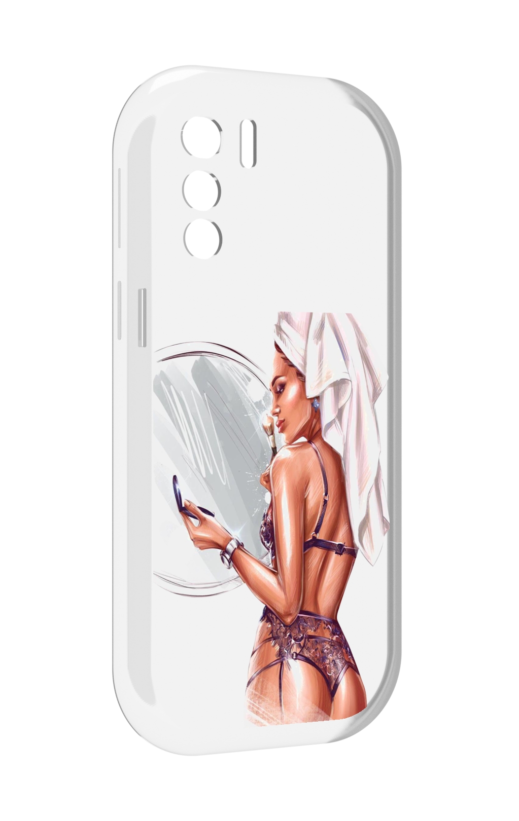 

Чехол MyPads Девушка-с-полотенцем женский для UleFone Note 13P, Прозрачный, Tocco