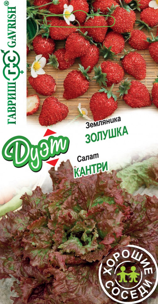 

Семена земляника Кантри и Золушка Гавриш 1999948871-10 10 уп.