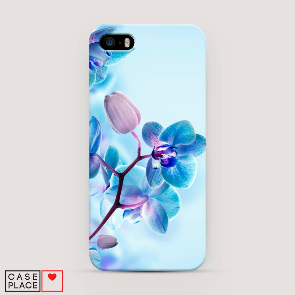 

Пластиковый чехол "Голубая орхидея" на Apple iPhone 5, 10320-6