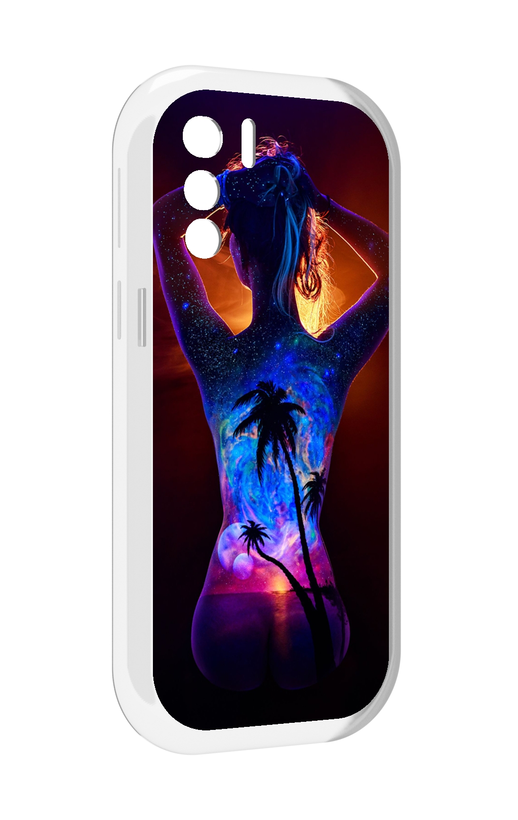

Чехол MyPads Девушка-и-пальмы женский для UleFone Note 13P, Прозрачный, Tocco