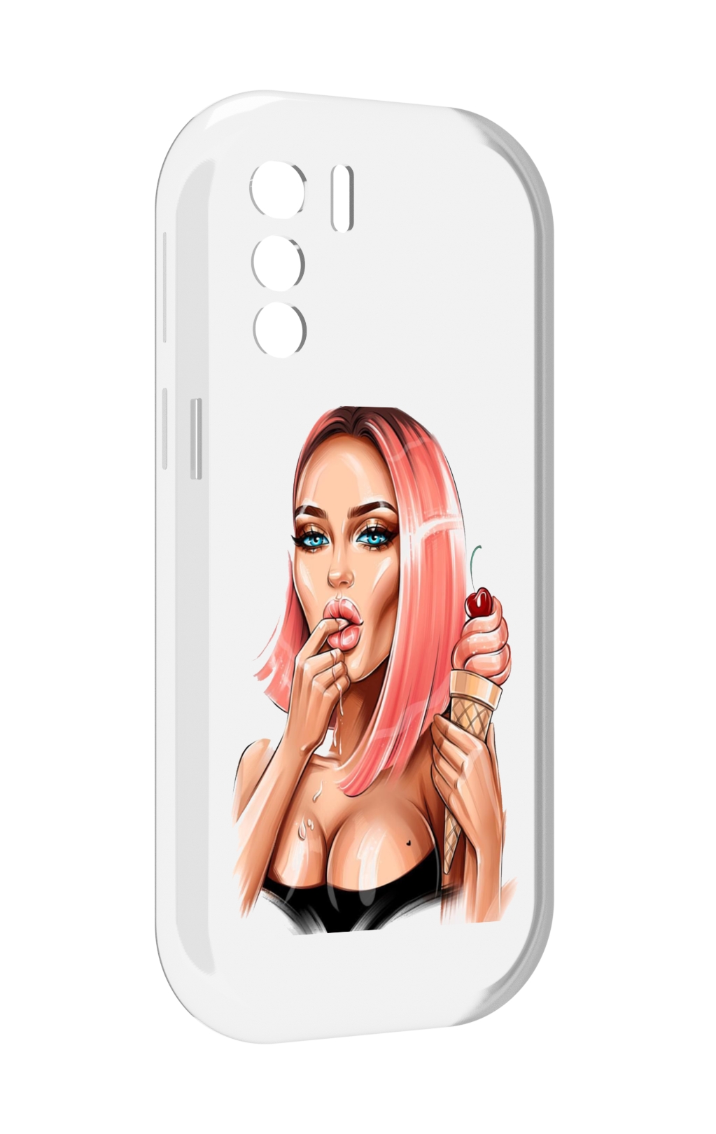 

Чехол MyPads Девушка-и-мороженое женский для UleFone Note 13P, Прозрачный, Tocco