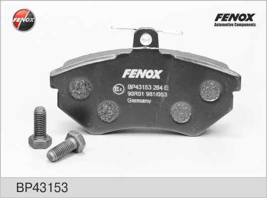 

Тормозные колодки FENOX передние для Audi 80-200 87-91/Volkswagen Golf 3 92-97 BP43153