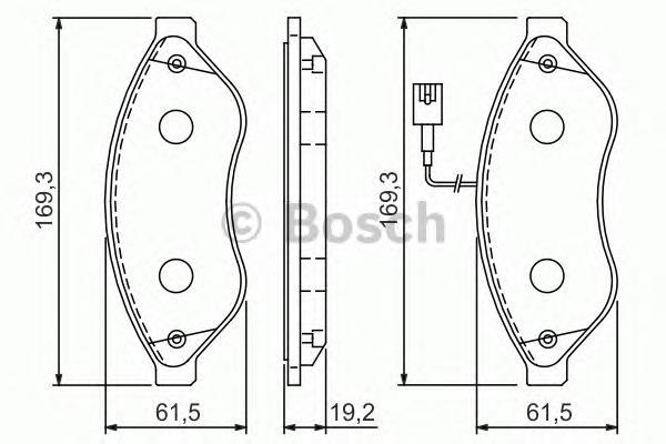 

Колодки тормозные дисковые передн CITROEN: JUMPER c бортовой платформой 2.2 HDi 100/2.2 HD