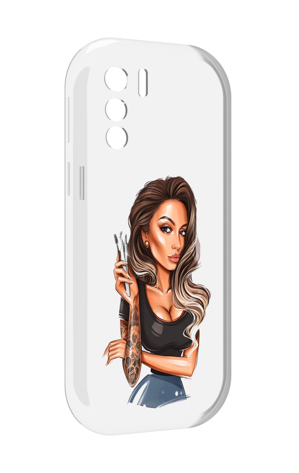 

Чехол MyPads Девушка-бровист для UleFone Note 13P, Прозрачный, Tocco