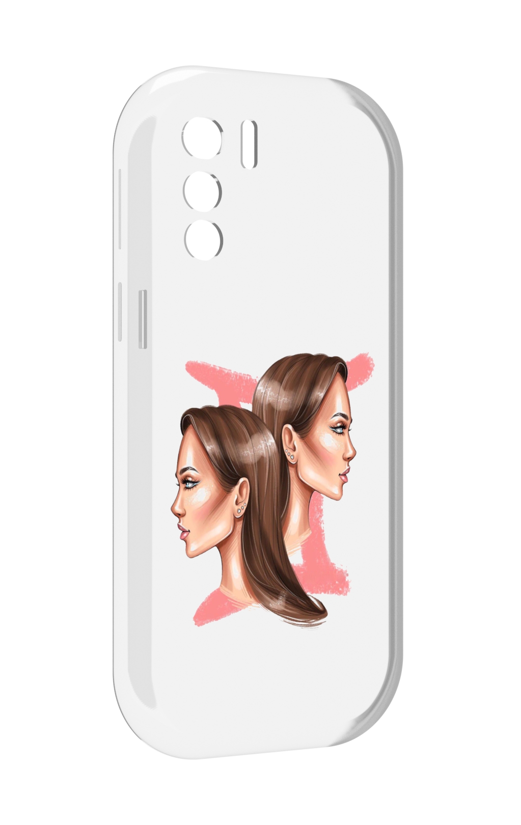 

Чехол MyPads Девушка-Близнецы женский для UleFone Note 13P, Прозрачный, Tocco