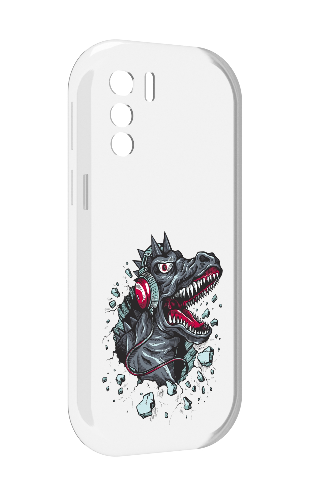 

Чехол MyPads Нарисованный динозавр в наушниках для UleFone Note 13P, Прозрачный, Tocco