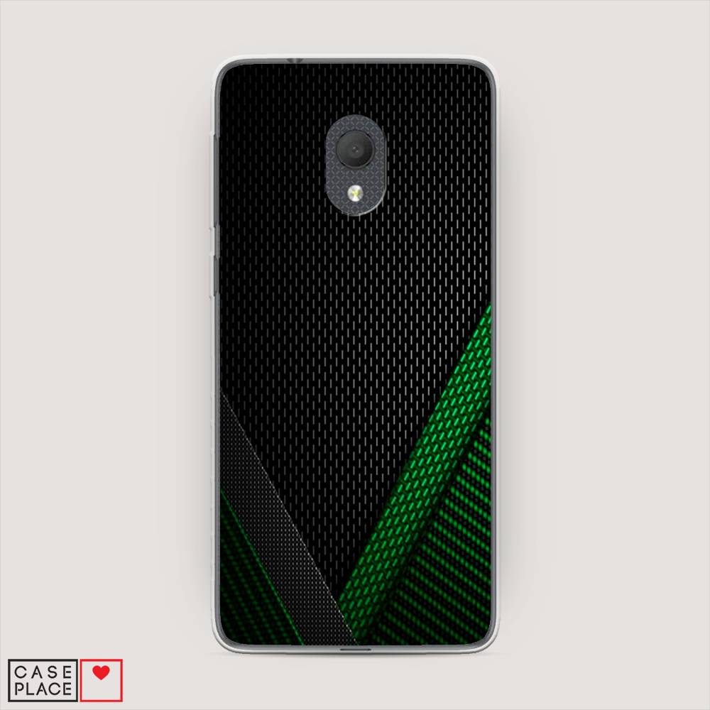 

Чехол Awog на Alcatel 1C 5003D (2019) / Алкатель 1C 5003D (2019) "Зеленый карбон", 170650-3