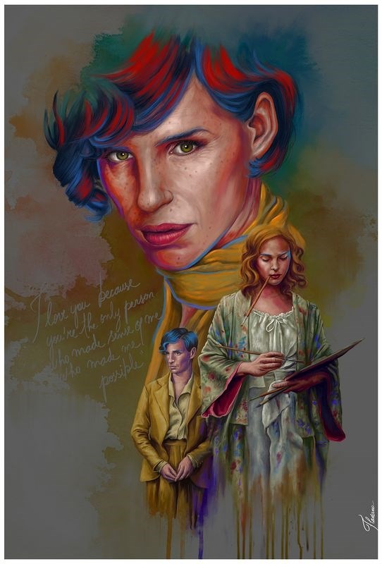 

Постер к фильму "Девушка из Дании" (The Danish Girl) Оригинальный 68,6x101,6 см