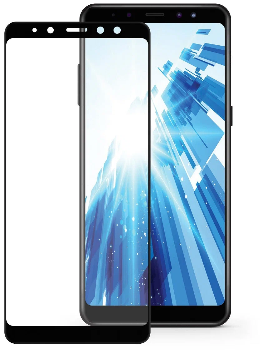 Защитное стекло для Samsung A8 (2018) H9 Edge To Edge, черный