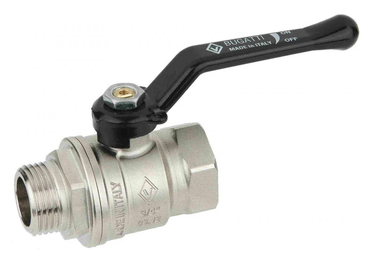 

Шаровой кран латунный полнопроходной 2" ВР-НР, серия 305, Bugatti 03050092 lnd, а0332