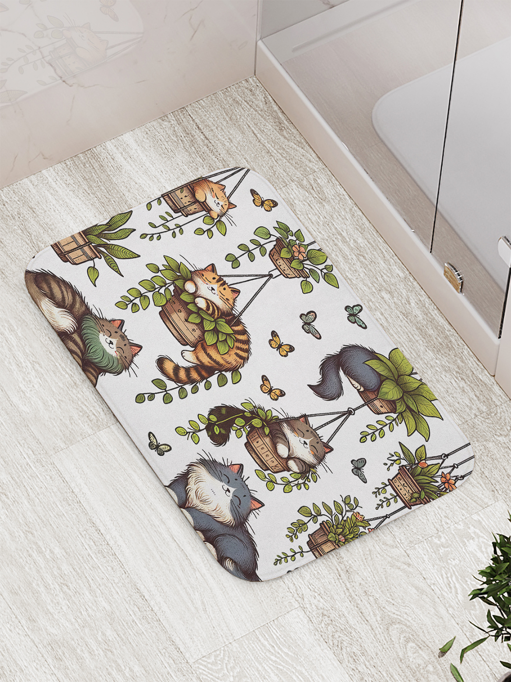 

Коврик для ванной и туалета мягкий JoyArty "Шкодные коты", bath_sd1719