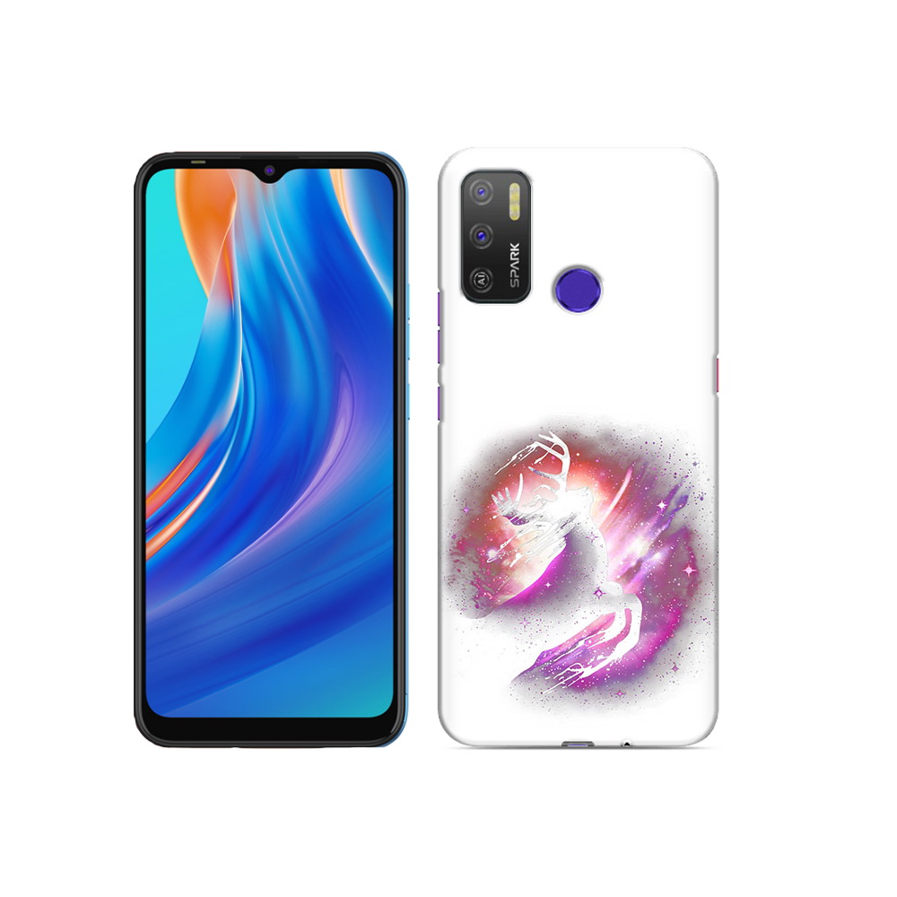 

Чехол MyPads Tocco для Tecno Spark 5 Air звездный олень, Прозрачный, Tocco