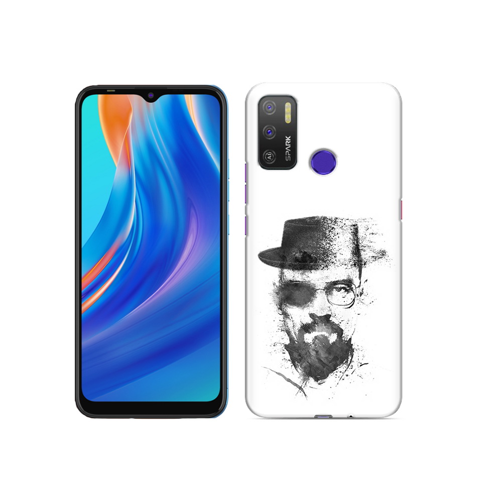 

Чехол MyPads Tocco для Tecno Spark 5 Air загадочный человек, Прозрачный, Tocco