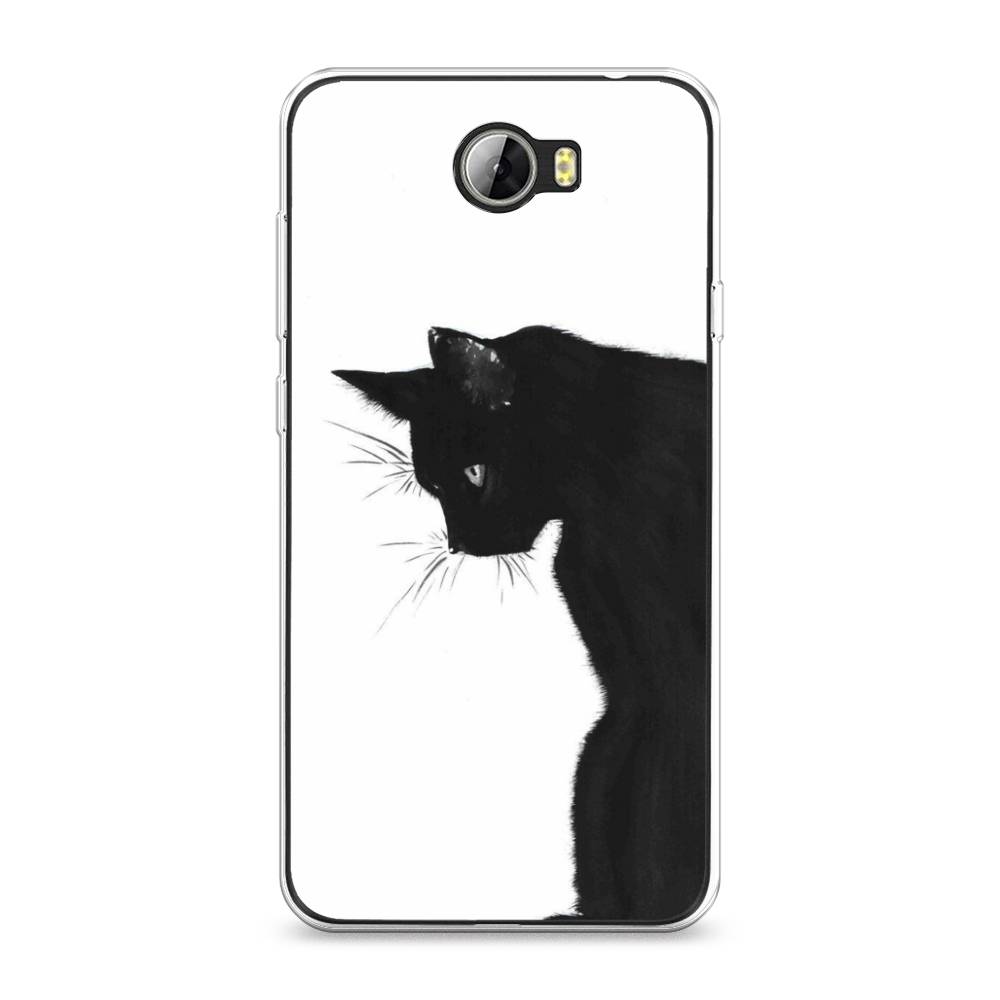 

Чехол Awog на Honor 5A "Black cat", Черный;белый, 60350-1