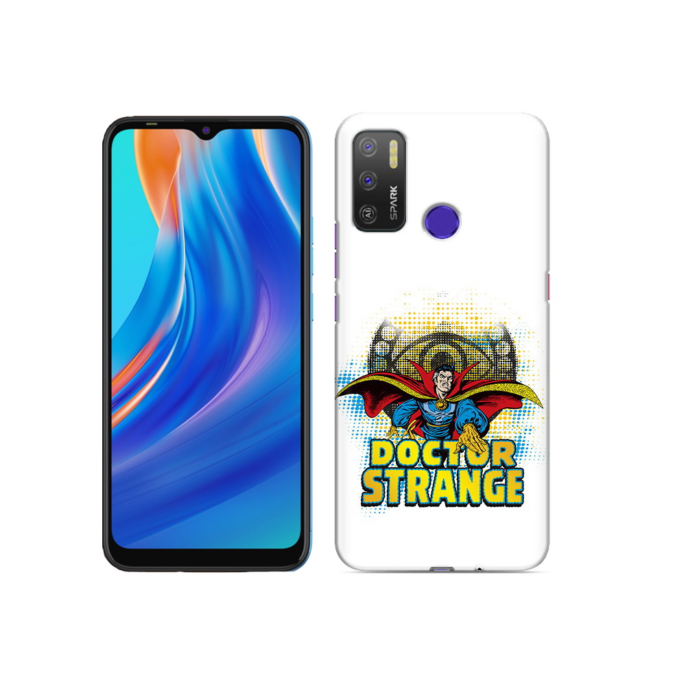 

Чехол MyPads Tocco для Tecno Spark 5 Air доктор стренж рисунок, Прозрачный, Tocco