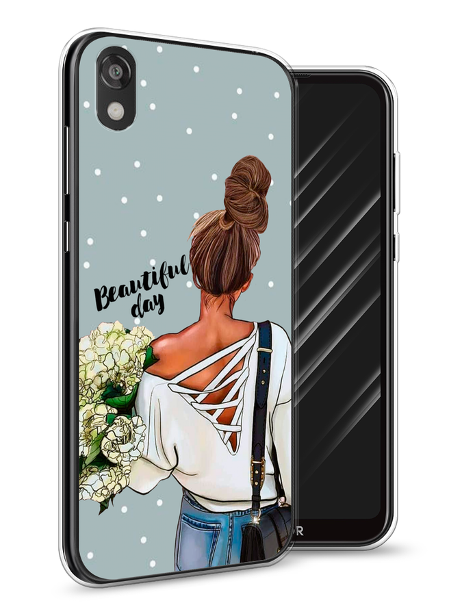 

Чехол Awog на Huawei Y5 2019 "Beautiful day", Голубой;коричневый;бежевый, 69050-6