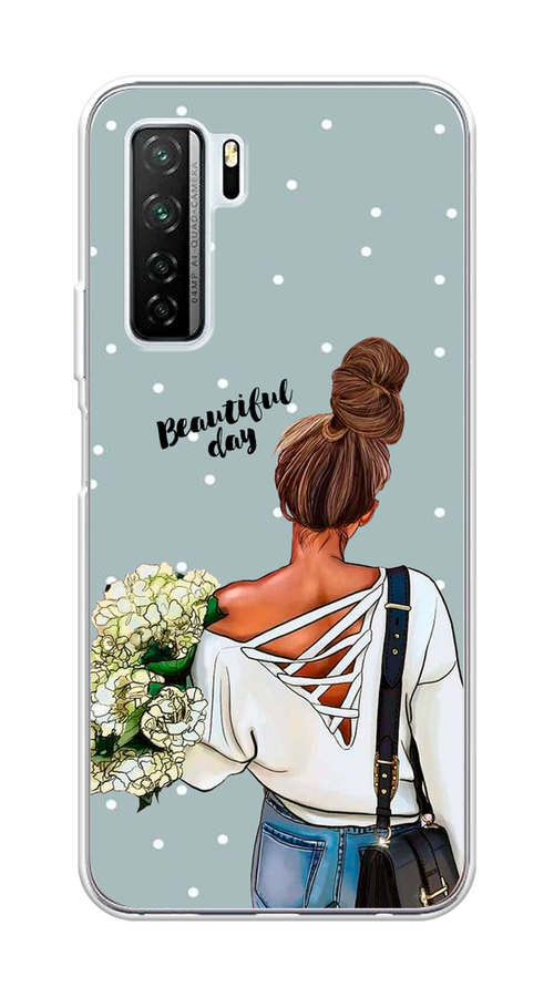 

Чехол Awog на Huawei P40 lite 5G "Beautiful day", Голубой;коричневый;бежевый, 6103050-6