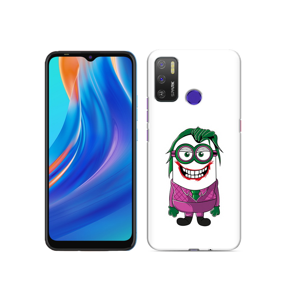 

Чехол MyPads Tocco для Tecno Spark 5 Air джокер миньон, Прозрачный, Tocco