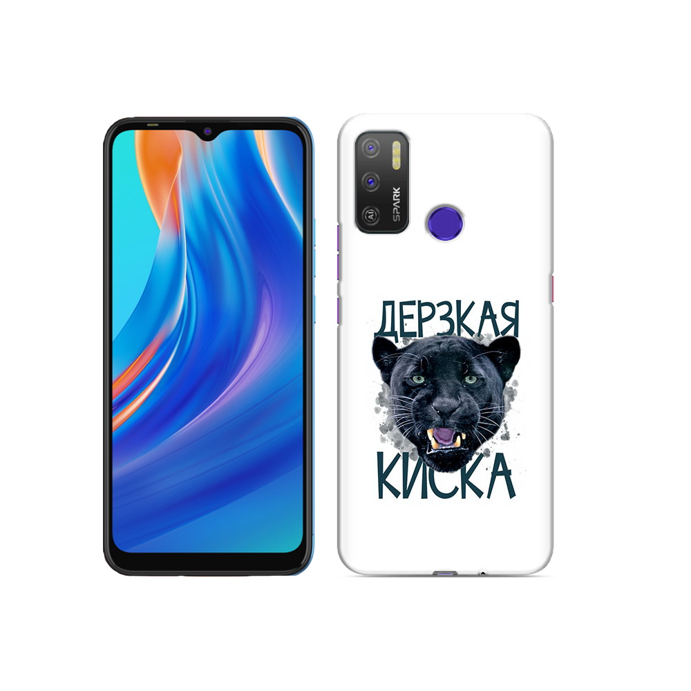 

Чехол MyPads Tocco для Tecno Spark 5 Air дерзкая киска, Прозрачный, Tocco
