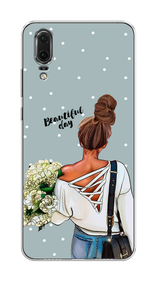 

Чехол Awog на Huawei P20 "Beautiful day", Голубой;коричневый;бежевый, 64350-6