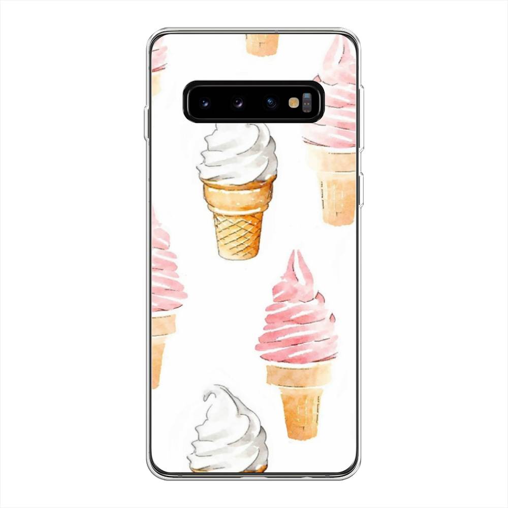 

Чехол Awog на Samsung Galaxy S10 Plus "Нарисованное мороженое", Разноцветный, 27150-10