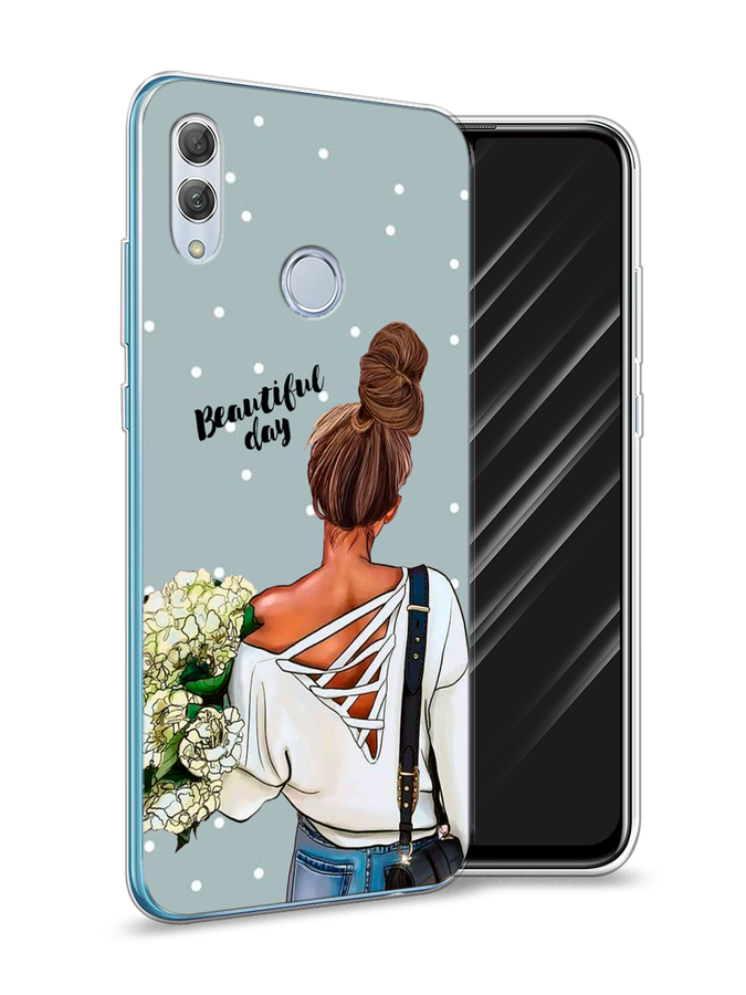 

Чехол Awog на Huawei P Smart 2019 "Beautiful day", Голубой;коричневый;бежевый, 67250-6