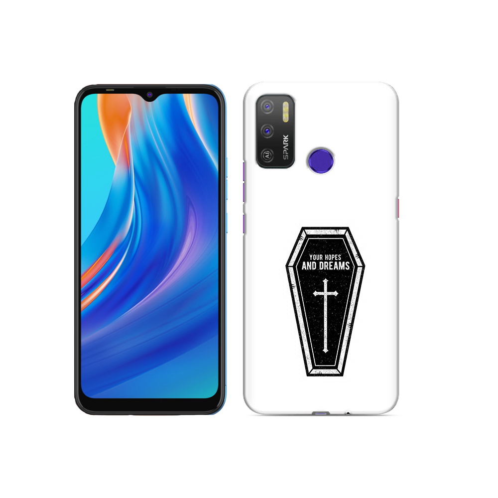 

Чехол MyPads Tocco для Tecno Spark 5 Air гроб с мечтами, Прозрачный, Tocco